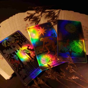 tarot rider waite holografico mazo de tarot de 78 cartas