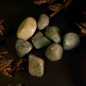 piedra amazonita rodada mineral calma claridad equilibrio