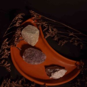 luna de cerámica artesanal
